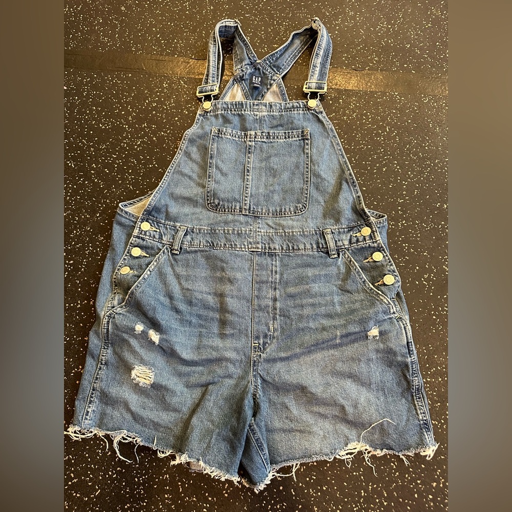 Vintage GAP cutoff shortalls size Large